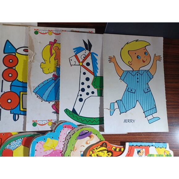 Rare Vintage Sewing Cards "A Tisket, A Tasket A Green And Yellow Basket" - Picture 6 of 16